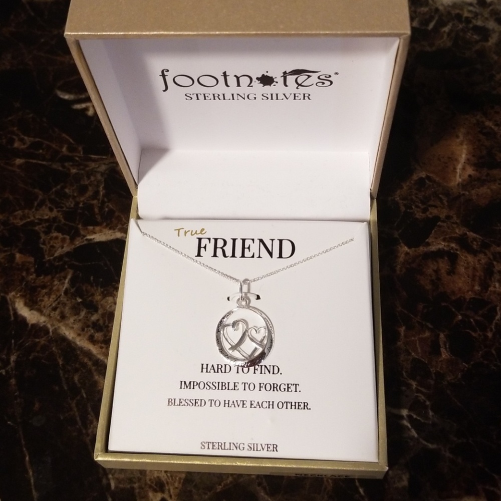 Footnotes Sterling Silver Necklace